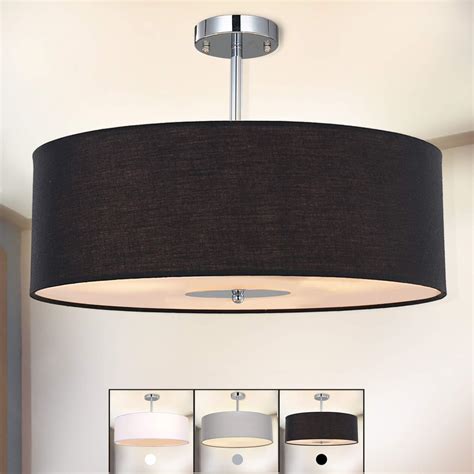 large fabric pendant light